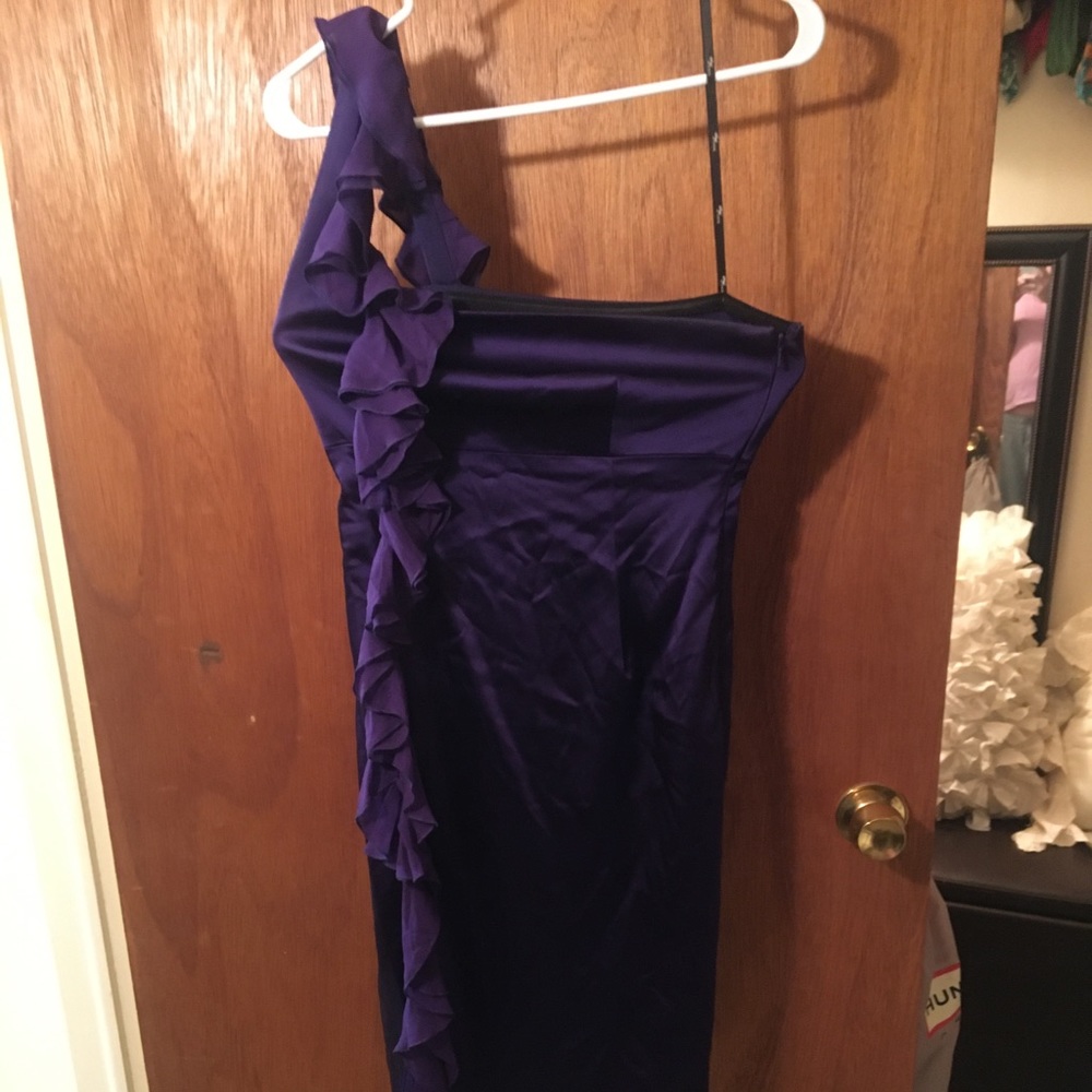Suzi Chin purple cocktail dress